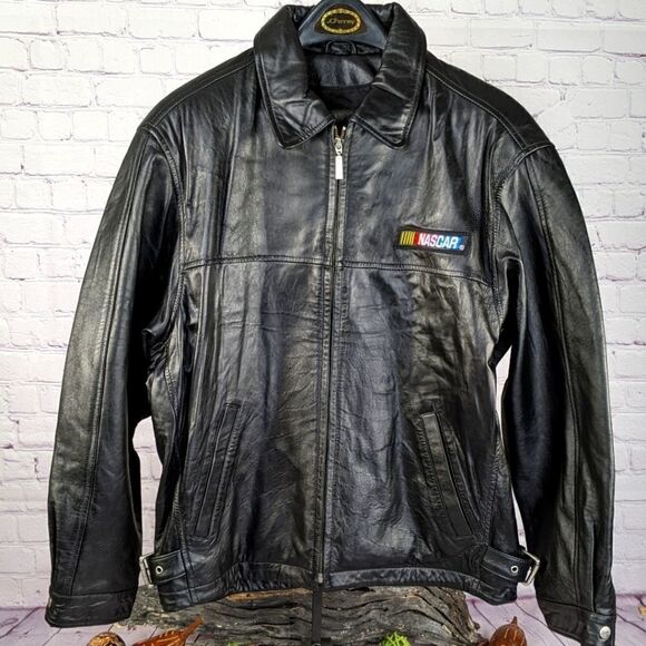 Vintage NASCAR 2000 Genuine Leather Jacket - Picture 1 of 8